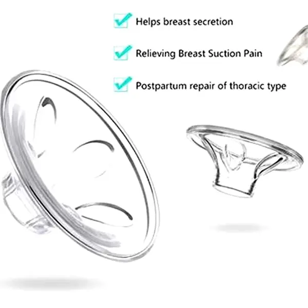 Adjustable Suction Silicone Hand Breast Pump Small & Portable – Color: White – View 2