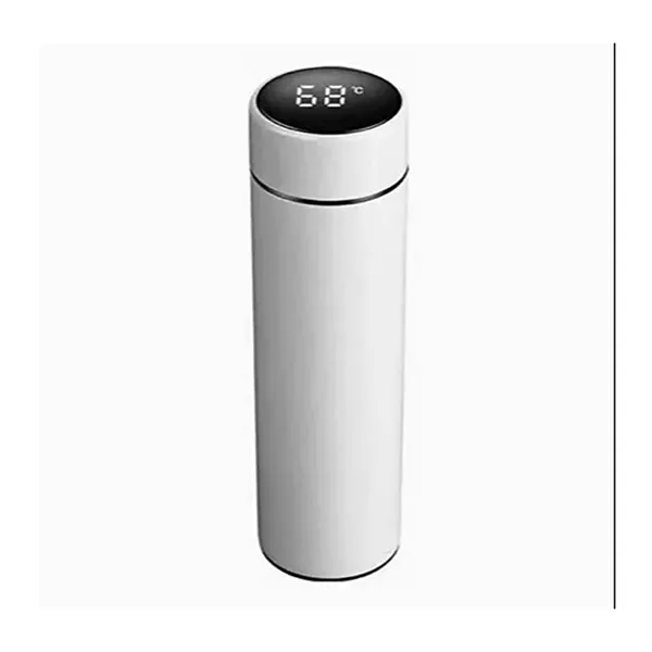 500ml Stainless Steel Water Bottle LED Temperature Display Flask – Capacity: 500 ml, Color: White – View 2