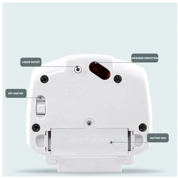 Automatic Touchless Infrared Motion Sensor Hand Sanitizer Liquid Soap Dispenser 700 ml – Color: Black – View 6