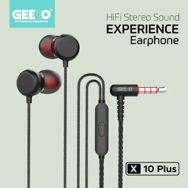 Geeoo X-10 Plus Powerful Sound Experience Earphone – View 2