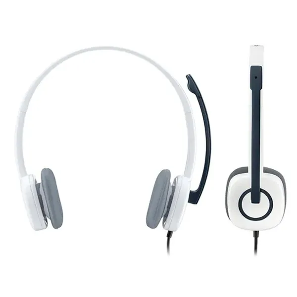 Logitech H150 STEREO Headset (Two port) – Color: White – View 3