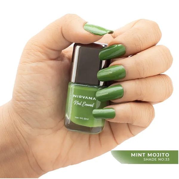 Nirvana Color Nail Enamel Long Lasting Mint Mojito 33 Nail Polish – View 1