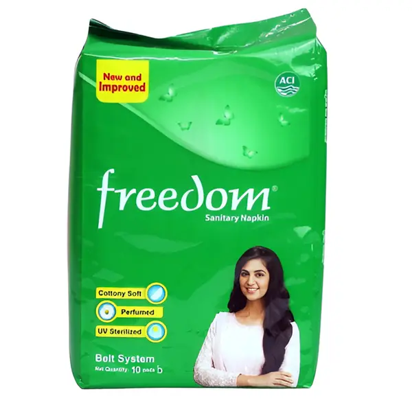 Freedom Belt System Comfortable & Leak-Proof Sanitary Napkin – Pack Of: 10 pcs – View 1