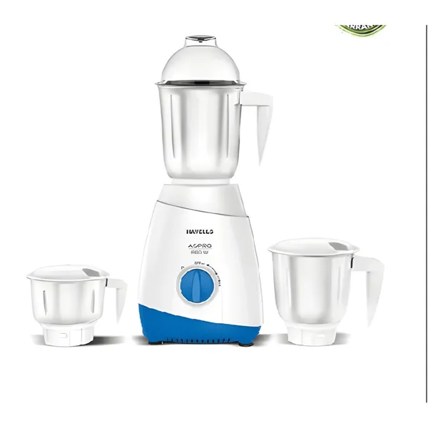 Havells Energia 600W 3 Stainless Steel Jars Mixer Grinder - Blue – View 2