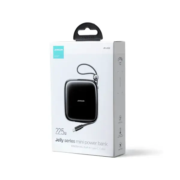 JOYROOM JR-L002 Jelly Series 22.5W Fast Charging Power Bank  – Color: Black – View 3