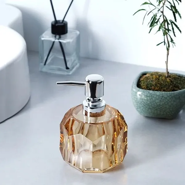 Crystal Hand Wash Soap Conditioner Shampoo Gel Liquid Dispenser 350 ml Bottle  – View 3