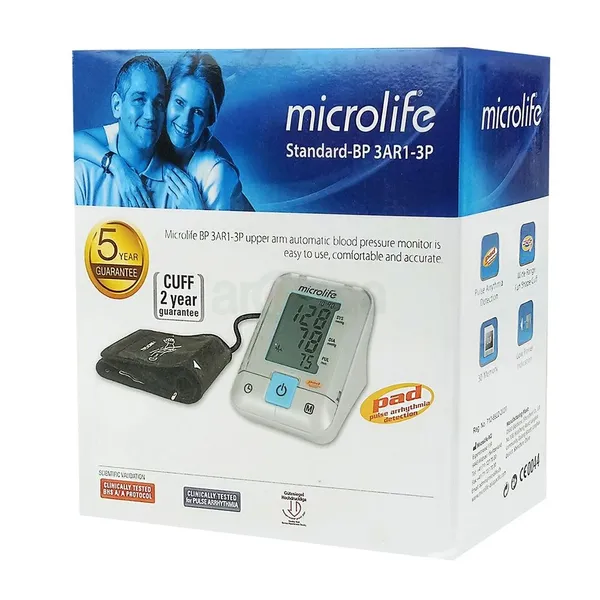 Microlife 3AR1-3P LCD Display Blood Pressure Monitor – View 5