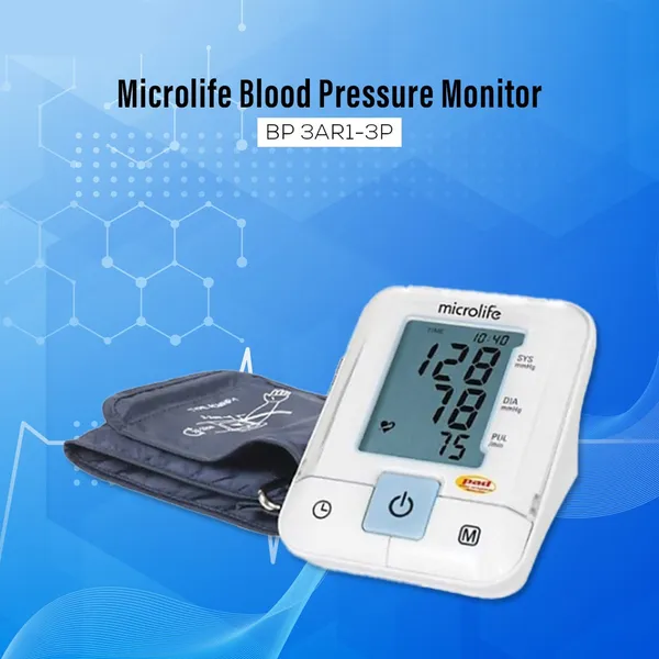 Microlife 3AR1-3P LCD Display Blood Pressure Monitor – View 4