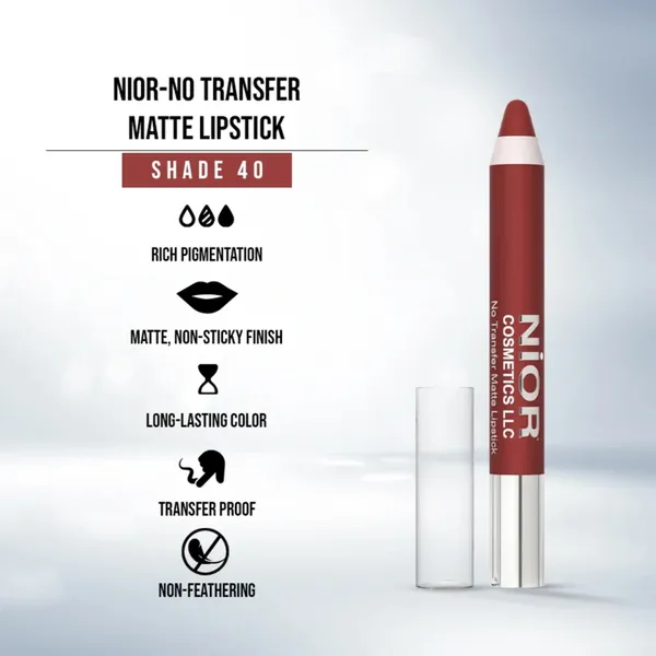 Nior Pencil 40 Super-saturated Color Matte Lipstick – View 2