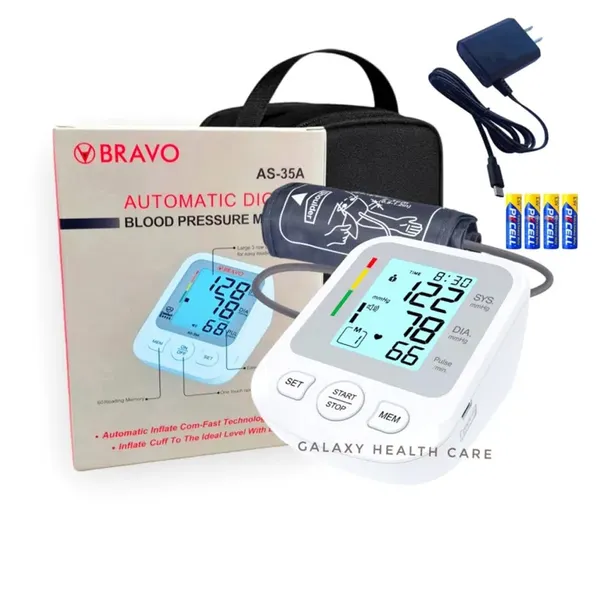 Bravo AS-35A Automatic Upper arm Digital Blood Pressure Monitor – View 4