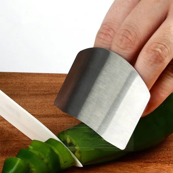 Stainless Steel Finger Guard Finger Hand Cut Hand Protector Kitchen Knife – View 4