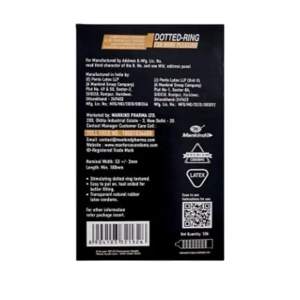 Manforce Cocktail Dotted Rings Hazelnut & Chocolate Flavored Condoms - 10Pcs Pack – View 2