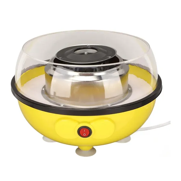 Cotton Candy Floss Making Machine Yellow for Household – View 2