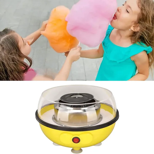 Cotton Candy Floss Making Machine Yellow for Household – View 5