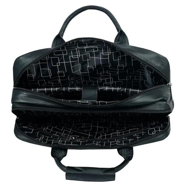 New Official Bag with 100% Genuine Leather Office Bag – Color: Black – View 3