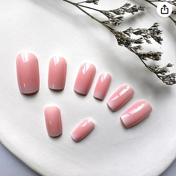 24pcs Wearable press on nails stylish pattern Design & Glue Artificial nails – View 2