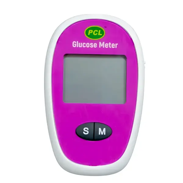 PCL Care Blood Glucose Monitor for Measuring Diabetes – Color: Purple – View 1
