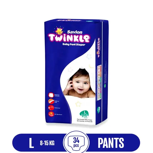 Twinkle Easy To Changes and Movements Pant System Baby Diaper – Quantity: 34 pcs – View 2