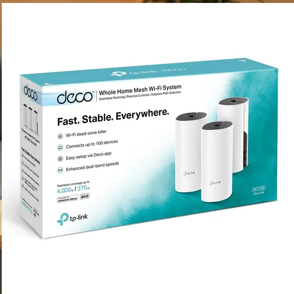 TP-Link Deco M4 AC1200 Dual-Band Mesh Router (3 Pack) – View 4