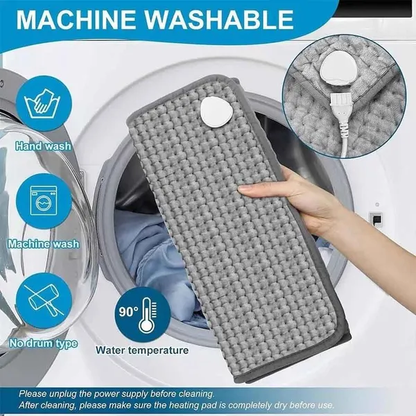 30x60cm Electric Heating Pad Therapy Warmer Mat Neck Shoulder Back Pain Relief – View 4