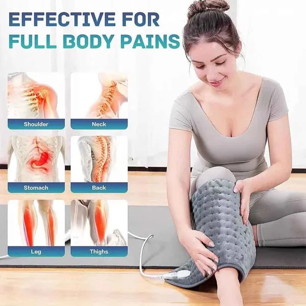 30x60cm Electric Heating Pad Therapy Warmer Mat Neck Shoulder Back Pain Relief – View 2