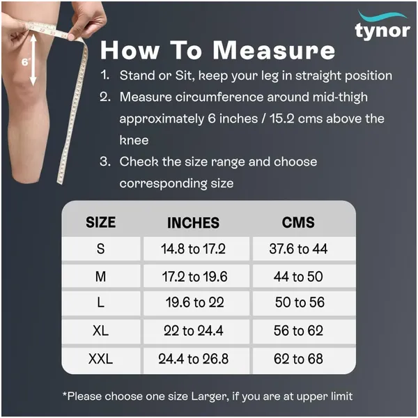 Tynor D23 Knee Cap Comfeel – Knee Support & Pain Relief Sleeve (Pair) – Size: S – View 5