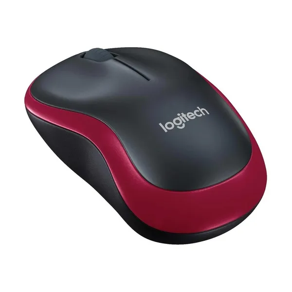 Logitech M185 Compact Optical Wireless Mouse – Color: Red – View 2