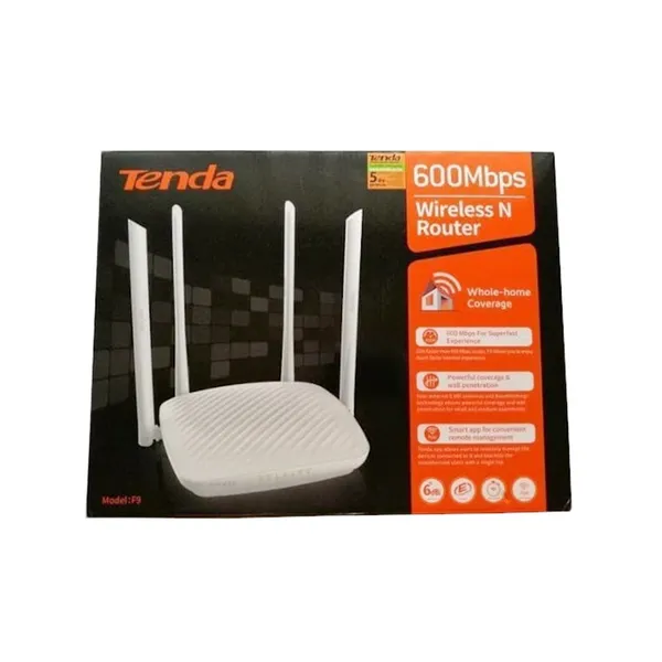 Tenda F9 600Mbps Hi-Speed Whole Home Coverage Wi-Fi Router – View 3