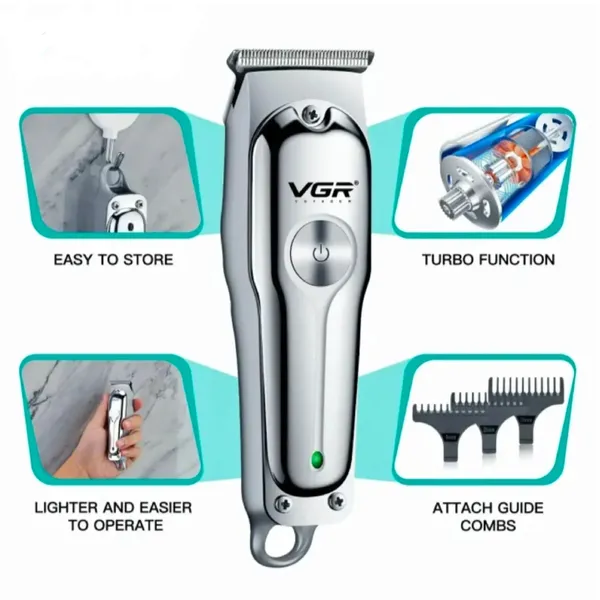 VGR V-071 Professional Hair & Beard Trimmer – View 4