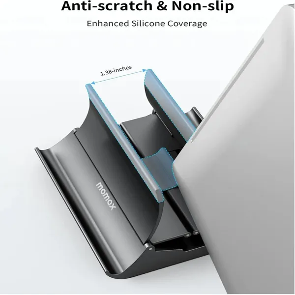 MOMAX KH17 Arch Gravity Auto Locking Laptop Stand Holder Storage Dock – View 3