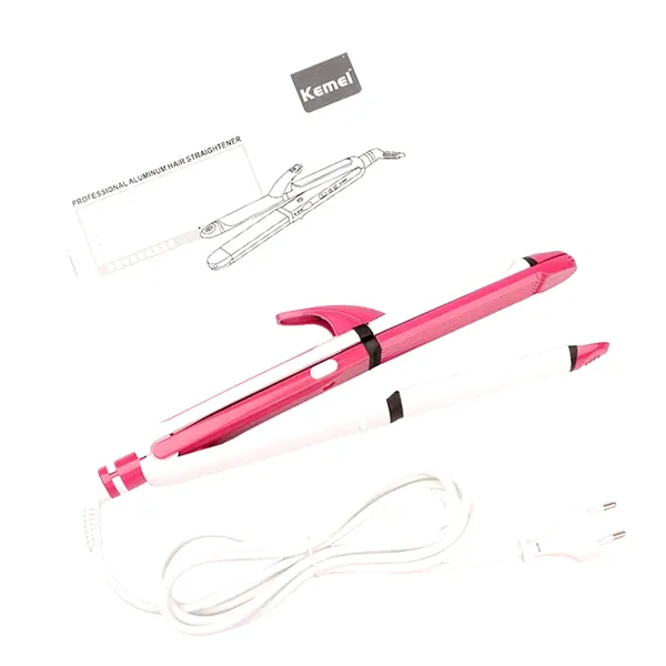 Kemei KM-3304 StyleCare Essential 3 in 1 Hair Straight, Curler & Crimp for Women – View 2