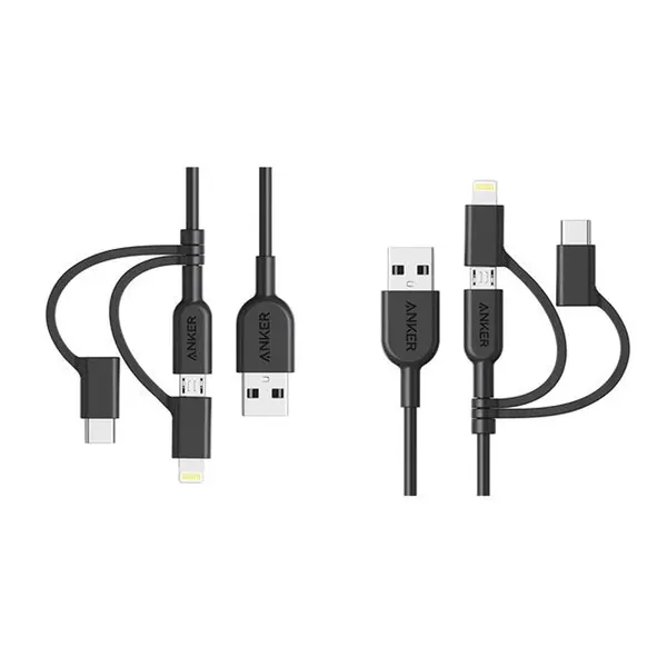 Anker PowerLine II Universal Charging with  3-in-1 Cable – 3ft Durable Cord – View 2