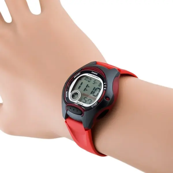 Casio LW-200-4AVDF Standard Digital Watch For Kids – Dial Color: Black, Strap Color: Red – View 5