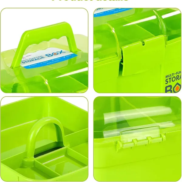 RFL Multipurpose First Aid Storage Rectangular Box Lime Green – View 5