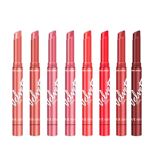 HANDAIYAN 8 Colors Matte Waterproof Velvet Nude Lipstick – View 2