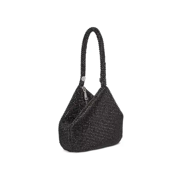 International Concepts Magnetic Snap & Zip Closures Clutche Bag – Color: Black – View 3