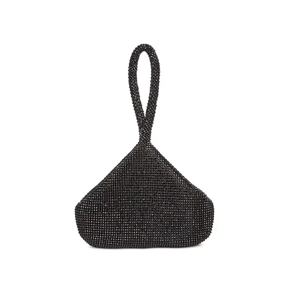 International Concepts Magnetic Snap & Zip Closures Clutche Bag – Color: Black – View 1