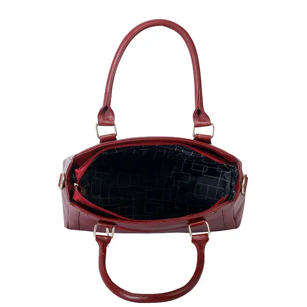 Long-lasting PU Leather Crossbody Hand Bag For Women – Color: Red – View 2