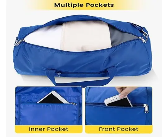Vorspack 20 Inches Foldable & Lightweight Gym Bag for Men – Color: Blue – View 3