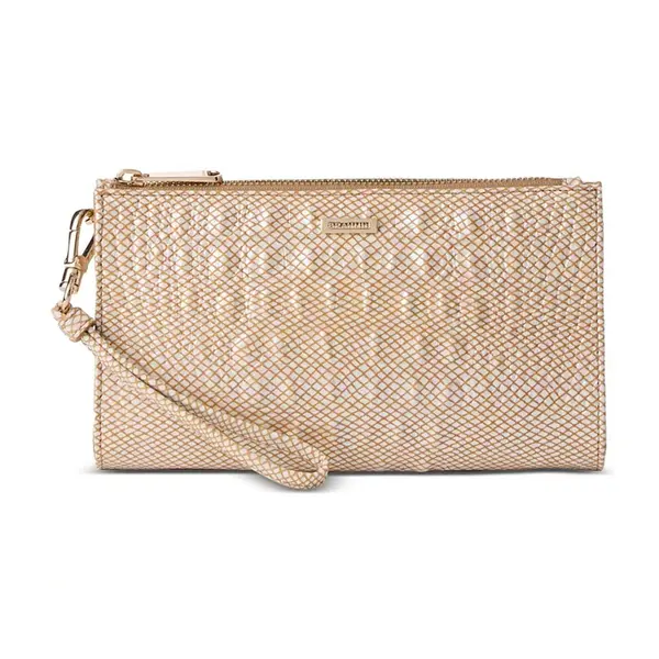 International Concepts Magnetic Snap & Zip Closures Clutche Bag – View 2