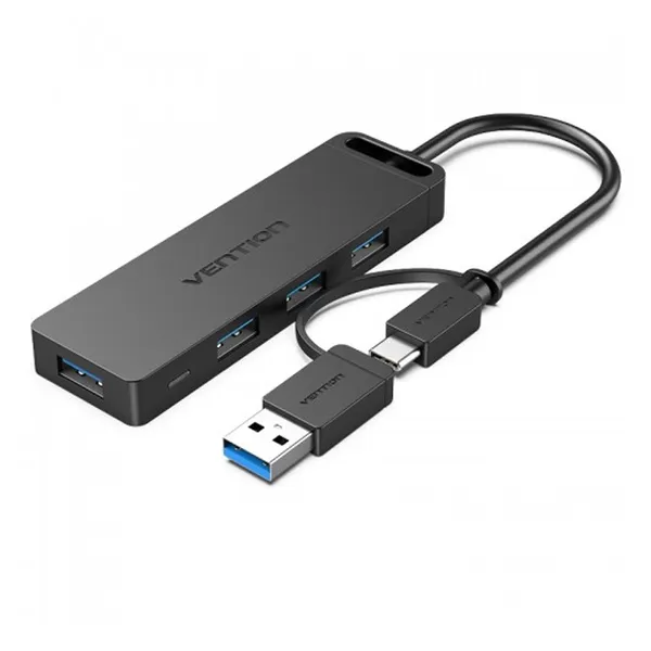 Vention CHTBB USB3.0 & Type-C 2-in-1 Interface to 4-Port USB 3.0 HUB – View 1