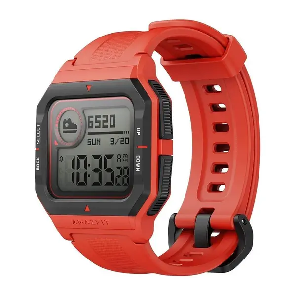 Amazfit NEO 5 ATM Waterproof Smartwatch – Color: Red – View 1
