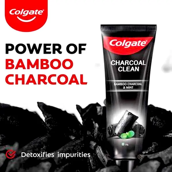 Colgate Charcoal Clean 96.3% from Natural Origin Toothpaste 120g – View 3