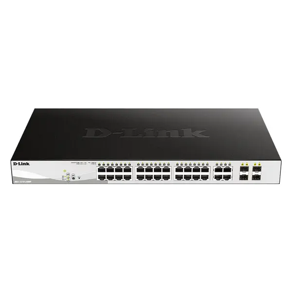 D-Link DGS-1210 28 Port Gigabit Smart Managed PoE Switch – View 1