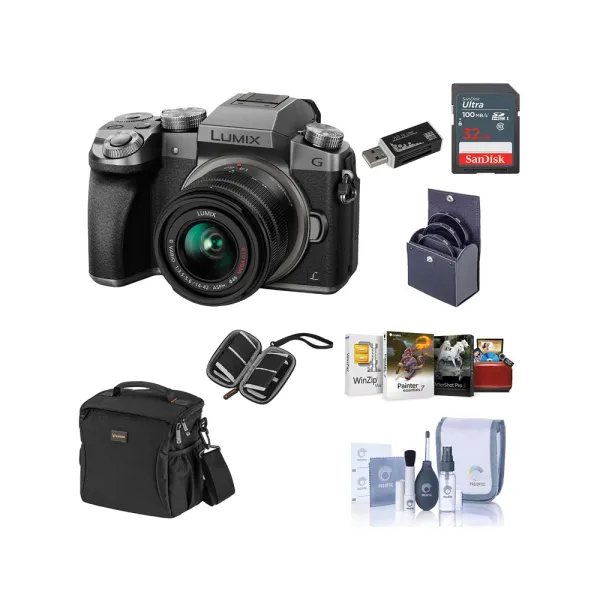 ​Panasonic Lumix G7 16MP With 14-42mm Lens 4K Wi-Fi Mirrorless Camera – View 3