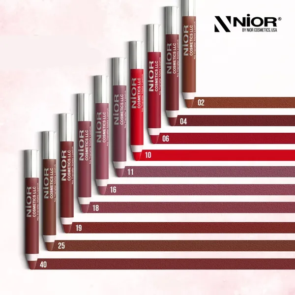 Nior 60 Matte Long lasting non-drying Lipstick Easy to Apply – View 3