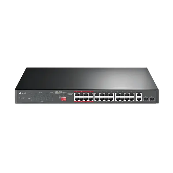  Tp-Link TL-SL1226P 24-Port Gigabit Unmanaged PoE+ Switch – View 1