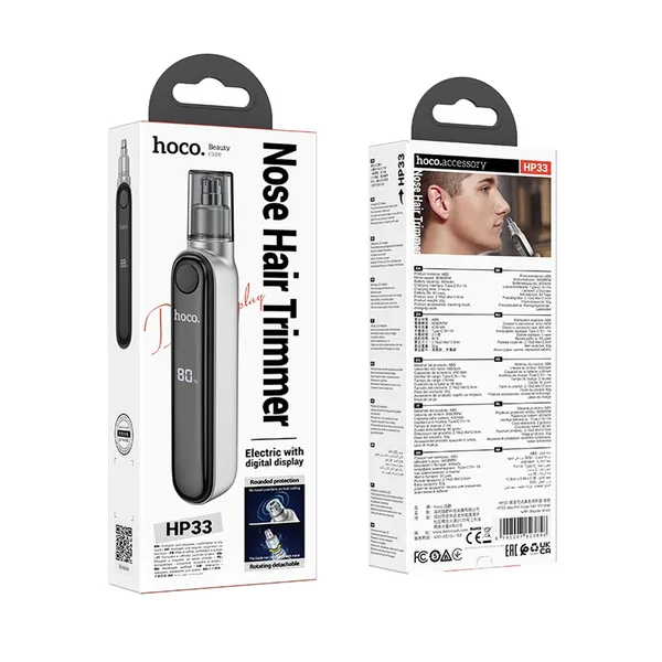 Hoco HP33 Portable Smart LED Display Nose Hair Trimmer – View 5