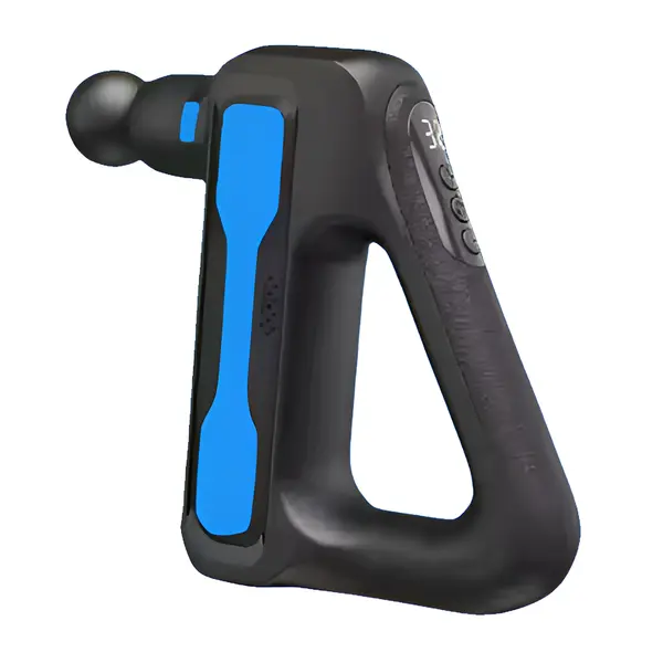Rechargeable HB‑003 Deep Muscle Massage Gun with 8 Interchangeable Heads – Color: Blue – View 3