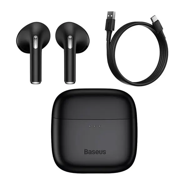 Baseus TWS Bowie E8 True Wireless Earbuds Flash Charging Earphone – Color: Black – View 4